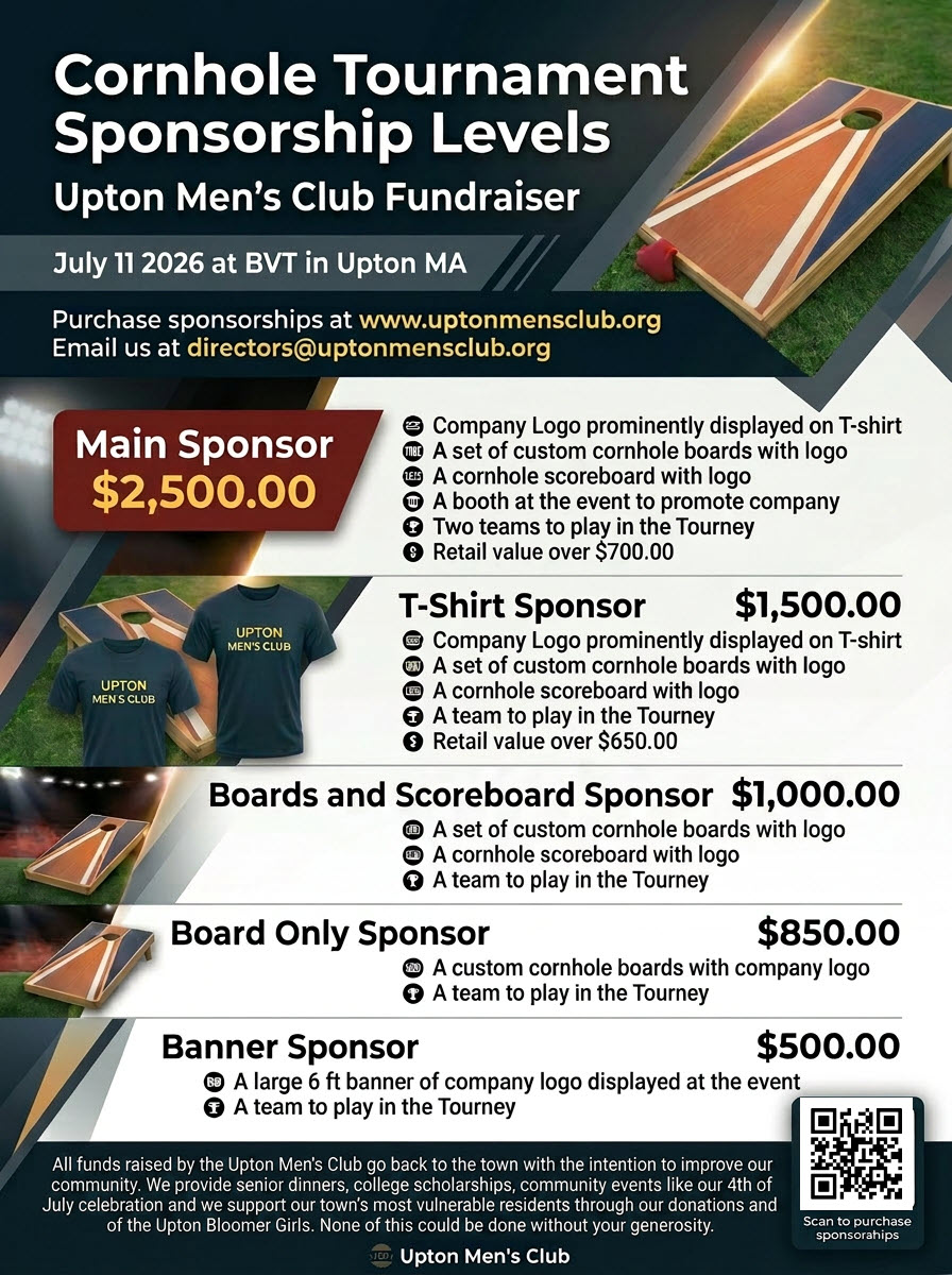 upton mens club cornhole